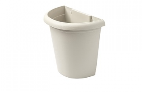 Terrae Vaso Semicerchio 43 Bianco Pietra