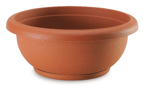 Terrae Ciotola Con Sottovaso 25 Terracotta