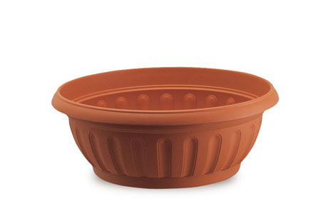 Ciotola Fenice Con Sottovaso 20 Terracotta