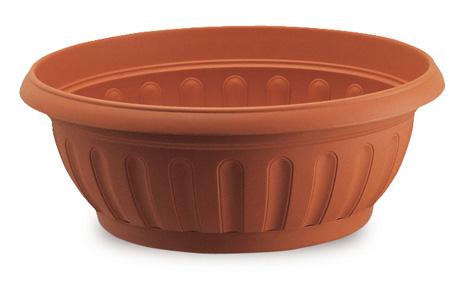 Ciotola Fenice Con Sottovaso 25 Terracotta