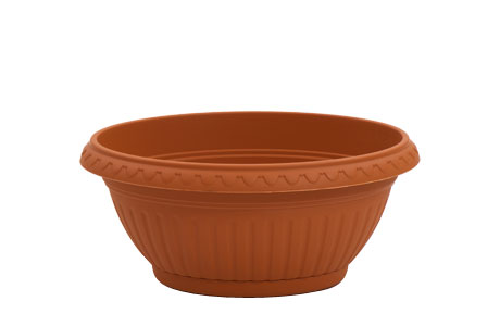 Ciotola Medea Con Sottovaso 25 Terracotta