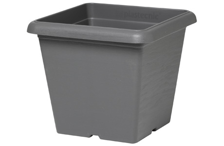 Terrae Vaso Quadro 20 Grigio Fumo