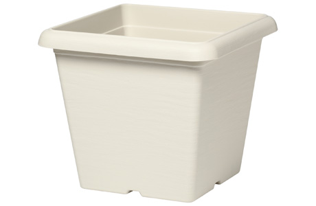 Terrae Vaso Quadro 20 Bianco Pietra