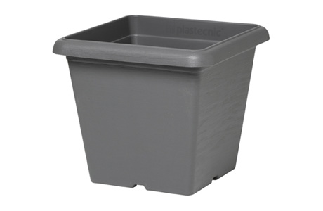 Terrae Vaso Quadro 25 Grigio Fumo