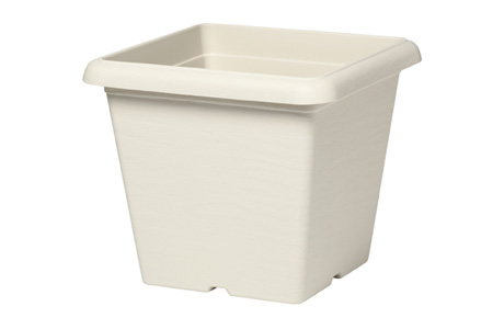 Terrae Vaso Quadro 25 Bianco Pietra