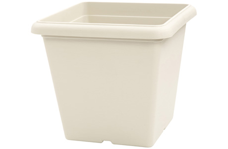 Terrae Vaso Quadro 40 Bianco Pietra