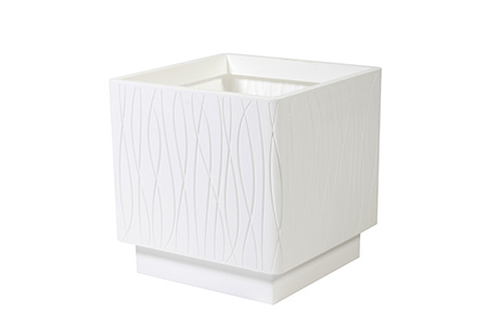 Vaso Quadro Naturalia 40 Bianco Ottico