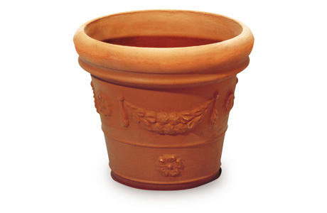 Tbf Vaso Terrano Festonato 40 Terracotta