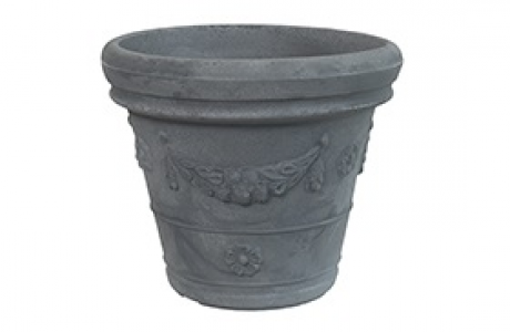 Tbf Vaso Terrano Festonato 40 Grigio Anticato