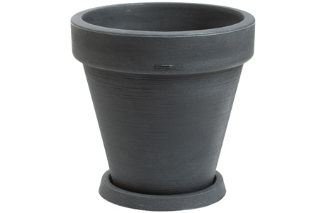 Tlb Vaso Tondo Liscio Bordato 40 Grigio Ardesia