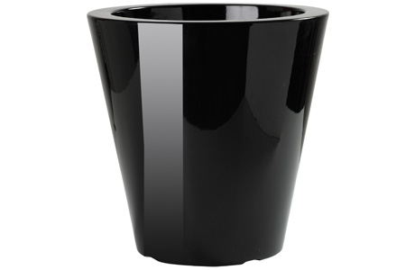 Vcn Vaso Conico Laccato 40 Nero Laccato Vcn Vaso Conico Laccato 40 Nero Laccato