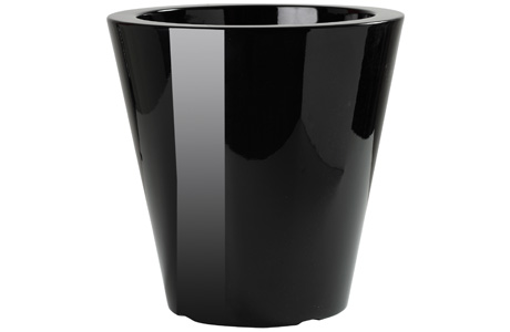Vcn Vaso Conico Laccato 50 Nero Laccato Vcn Vaso Conico Laccato 50 Nero Laccato