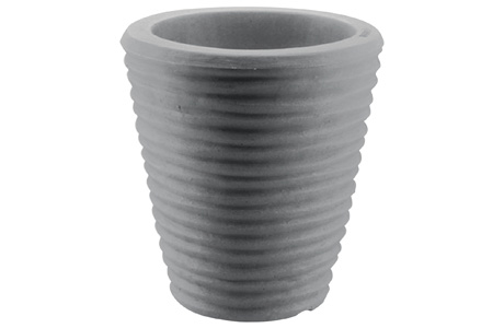 Vtr Vaso Tondo Rigato 30 Grigio Anticato